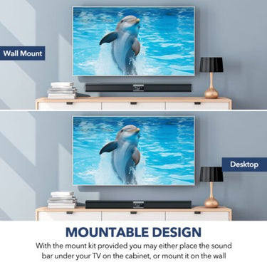 Bluetooth 32 - Inch Soundbar with Powerful Bass - InspiredGrabs.com